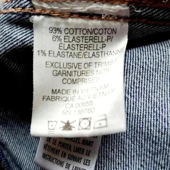 Reitmans R Jeans 29 Tall/Long Super High Rise Skinny  Blue Denim Stretch Cotton - Picture 8 of 10